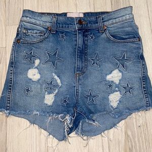 REVICE Denim Star Shorts
